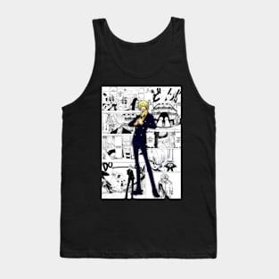 sanji vinsmoke komik background Tank Top